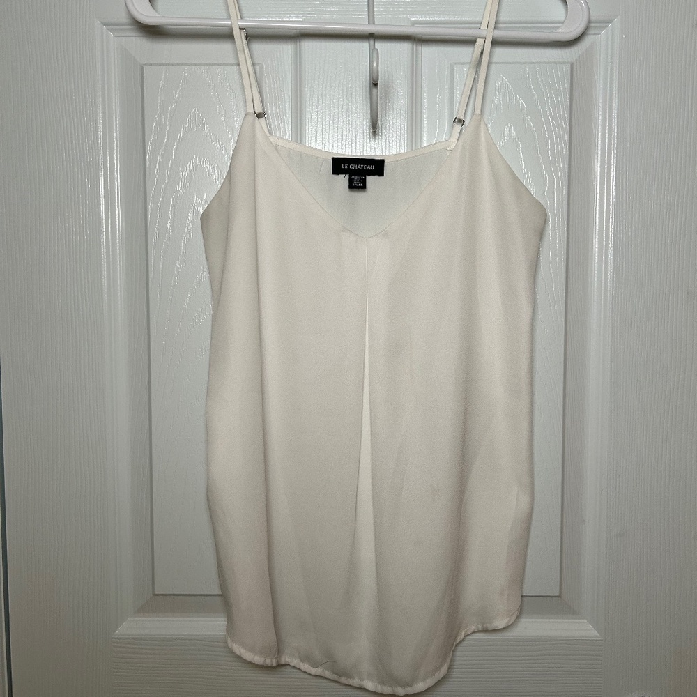 New White Tank Blouse